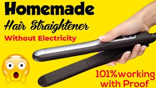 How to make hair straightener  homemade hair straightener  diy straightener curls  Sajal Malik [upl. by Ellon]