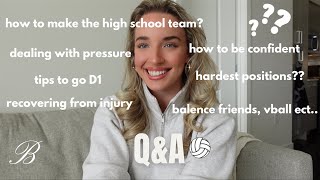 answering ALL your volleyball questions  BRIANA FARNSWORTH [upl. by Rashidi]