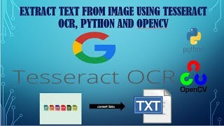 Extract text from Image file using Tesseract OCR Python and OpenCV  The Legendary Outlier [upl. by Ytsirhc]