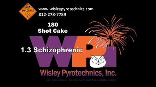 Wisley Pyrotechnics Inc  WPI180SC  Schizophrenic  180 Shot Cake Firework [upl. by Karna42]