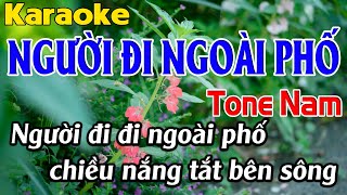 Người Đi Ngoài Phố Karaoke Tone Nam Karaoke Linh Phạm  Beat Mới [upl. by Etnauq928]