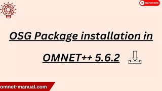 OSG Package installation in OMNET 5 6 2 [upl. by Nahbois]