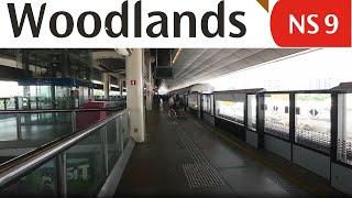 NS9 Woodlands MRT Station Exit 2 to Platforms  Singapore Walking Tour [upl. by Pattison]