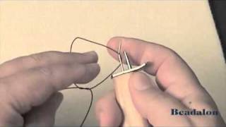 Knotting with the Beadalon Knotter Tool from AC Moore [upl. by Alarise]