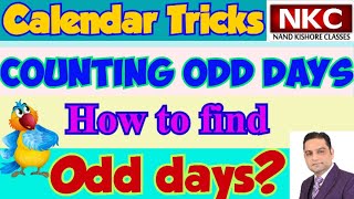 Counting of odd days  Number of odd days concept  Calendar Tricks  Reasoning Questions [upl. by Olnek556]