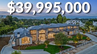 Inside a 39995000 MEGA Mansion With a Bowling Alley amp 12 Car Garage  Hidden Hills Mansion Tour [upl. by Eintruoc]