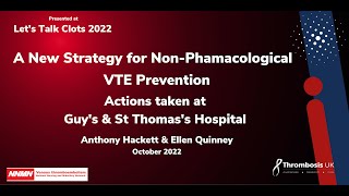 New Strategies in Non Pharmacological VTE Prevention [upl. by Auhel]