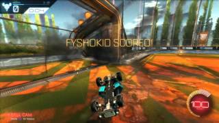 Rocket League  Late flip restore via ball first documented flip reset [upl. by Ynnig]