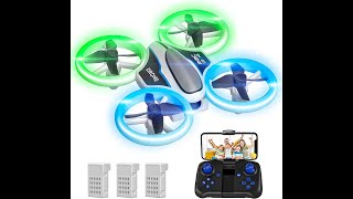 AviaLogic M2C Mini Drone 720P HD Camera  LED Light 3 Modular Batteries Headless Mode 3D Flips [upl. by Fitzpatrick]