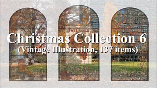 Live0048Christmas Collection 6 Vintage Illustration 137 items [upl. by Akeimat]