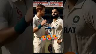 Virat Kohli and Steve Smith fight scene BGT test series smithvsviratfight viratangrymoment [upl. by Lenahtan]