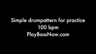 100 bpm Drum machine loop pattern [upl. by Canon254]