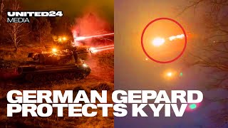 German Gepard Protecting Ukrainian Skies from Russian Drone Attacks [upl. by Ruel195]