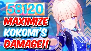 MAXIMIZE KOKOMIS DAMAGE DPS Kokomi Build Guide amp Kokomi Damage Showcase  Genshin Impact 21 [upl. by Lissi]