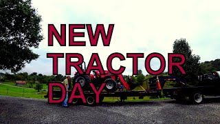 NEW TRACTOR DAY FOR THE SAWMILL MAHINDRA 4550 [upl. by Epoillac]