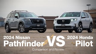 2024 Honda Pilot vs 2024 Nissan Pathfinder  Comparison amp Review [upl. by Frayda]