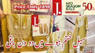 J Junaid Jamshed Summer Sale  Junaid Jamshed Unstitched Collection Sale July 5 2024 [upl. by Ahsienod]