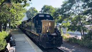 CSX L080 clears Exeter under a speed restriction [upl. by Frodi762]