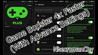 Game Booster 4x Faster With Advance Settings [upl. by Euqinahs]