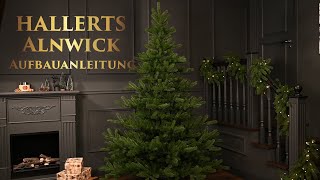 HALLERTS® Spritzguss Weihnachtsbaum Nordmanntanne Alnwick Aufbauanleitung [upl. by Theodore879]