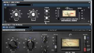 UAD 1176LN vs Waves CLA76 Copy Settings [upl. by Campball]