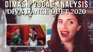 Versatile Vocalist Analyses Dimash  Diva Dance 2020 Duet Shanghai Spring Festival Gala Reaction [upl. by Boycey]