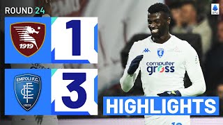 SALERNITANAEMPOLI 13  HIGHLIGHTS  Empoli secure massive win on the road  Serie A 202324 [upl. by Llerreg]