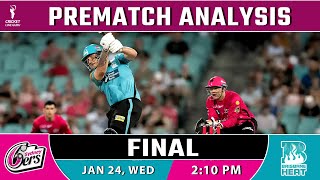 Sydney Sixers vs Brisbane Heat FINAL Match PREDICTION BBL 202324 SS vs BH Who Will Win [upl. by Aem]