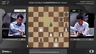 Final 4 minutes of the Chess World Championship Match 2023 [upl. by Huber219]