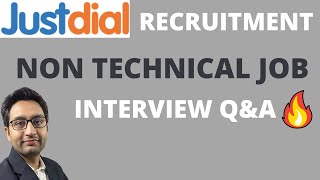 Just Dial  Recruitment  Interview Questions [upl. by Ayna]