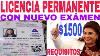 📢LICENCIA PERMANENTE SI HARÁS EXÁMEN AVISO 1500 DIGITAL Y PRESENCIAL [upl. by Cirtemed560]