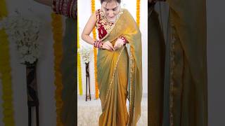 Perfect open pallu saree draping styleday36365drapingsaree sareedrapings saree [upl. by Tessi]