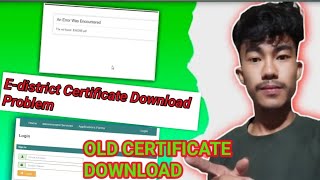 E District Certificate Download Problem An Error Encountred  Error Cast Certificate [upl. by Ultima]