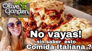 🍕COMIDA ITALIANA 🌿OIIVE GARDEN MÉXICO cuánto cuesta mejor que Italianis [upl. by Trini]