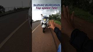 Suzuki Burgman Top speed test bikes [upl. by Iadrahs]