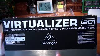 Behringer FX2000 Virtualizer 3D Multi Engine Effects Processor Unboxing [upl. by Adnowal]