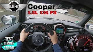 2020 Mini Cooper Cabrio Convertible 15L 136 PS TOP SPEED AUTOBAHN DRIVE POV [upl. by Compte]