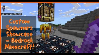 Custom Spawners V1 Released Download now  Bedrock Edition Minecraft [upl. by Jecoa43]