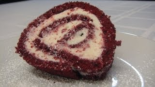 Red Velvet Cake Roll  Lynns Recipes Valentines Day [upl. by Aicekal]