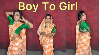 Boy To Girl Makeup Transformation Tutorial  Crossdressing At Home  How I Do Makeup amp Dressup [upl. by Naid]