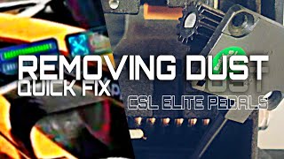 Fanatec CSL Elite Pedal Fix  Potentiometer Problem  Dust removing from the CSL Elite Pedal  f1 [upl. by Bullis914]