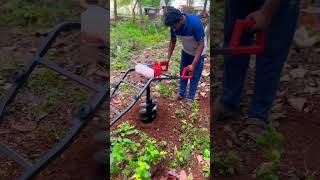 68cc Orezen Trolley Earth Auger Rs13000 10inch Drill bit Rs1950 9787672239 Madurai earthauger [upl. by Maunsell]