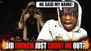 Eminem Shouted Me Out  Eminem  quotKick Offquot Freestyle REACTION [upl. by Nuoras]