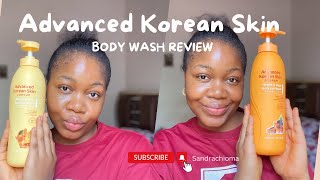 ADVANCED KOREAN SKIN BODY WASH REVIEW✨ skincareproductreview brighteningbodywash advancedkorean [upl. by Artim]