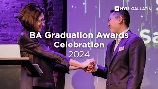 NYU Gallatin  BA Graduation Awards Celebration 2024 [upl. by Lounge668]