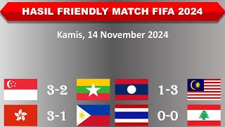 Hasil Friendly Match FIFA Tadi Malam │ Laos vs Malaysia │ Kamis 14 November 2024 │ [upl. by Phillane417]