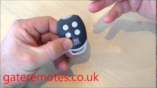 Programming a Ditec GOL4 Garage amp Gate Remote Control [upl. by Barrie351]