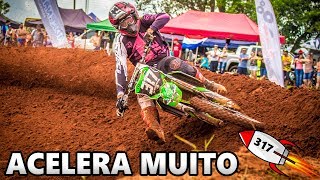 O PILOTO É UM FOGUETE NA PISTA ACELERA MUITO CARLOS EDUARDO 317 ABERTURA COPA MS VELOCROSS 2018 [upl. by Oicangi]