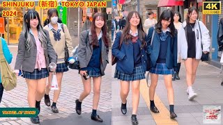 4k hdr japan travel 2024  Walk in Shinjuku（新宿）Tokyo Japan  Relaxing Natural City ambience [upl. by Arras]