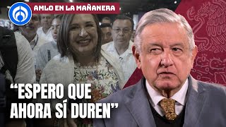 AMLO aprueba mañanera de Xóchitl Gálvez [upl. by Aranat]